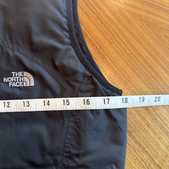 The North Face Mossbud Insulated Reversible Vest Women's Small Black Zip Jacket - Picture 12 of 14